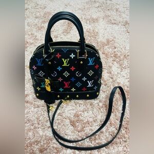 Stylish Multicolor Monogram Satchel
